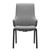 The front view of the Stressless Laurel dining chair with arms and D100 wood legs. 