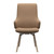 The front view of the Stressless Laurel dining chair with arms and D200 wood legs. 