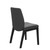 The back view of the Stressless Laurel Large Low-back dining chair with no arms and D100 wood legs.