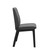The side view of the Stressless Laurel Large Low-back dining chair with no arms and D100 wood legs. 