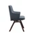 The side view of the Stressless Laurel Low-back Large dining chair with arms and D200 wood legs. 