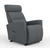 The Fjords Milan Large Lift Chair in Guard Graphite Fabric. 
