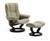 Mayfair Medium Recliner with Stone Paloma Leather. Mayfair Medium Recliner with Stone Paloma Leather.