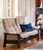 Beige  Leather shown on Stressless Buckingham Love Seat with High Back.