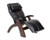 Human Touch PC 410 Black Leather option with Dark Walnut Base Wood Color.