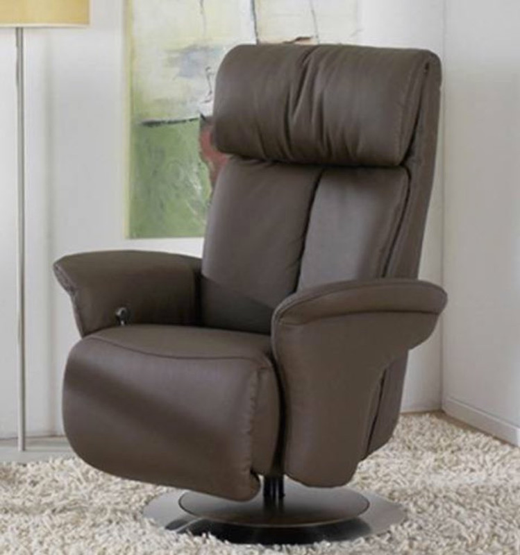 Himolla Palena ZeroStress Transitional Recliner Leather Chair and Foot  Stool Ottoman - 8504-32D - 02D.
