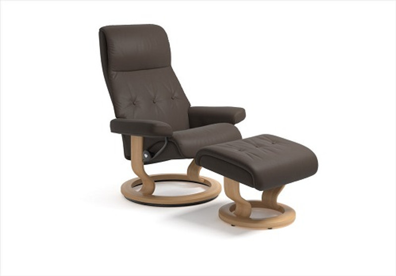 Stressless Sky Small Recliner With Ottoman By Ekornes Stress Free