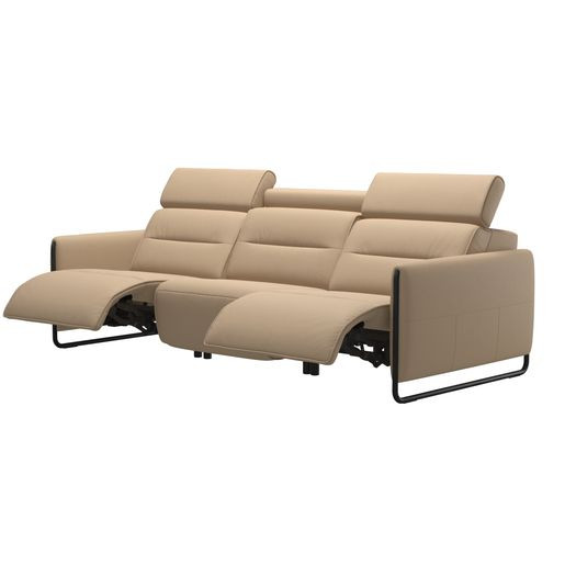 Stressless Emily V2 3-Seat Powered Sofa with Steel By Ekornes