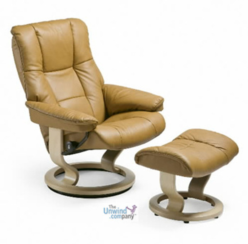 Stressless Mayfair Medium Chair with Ottoman | Stress-free Delivery