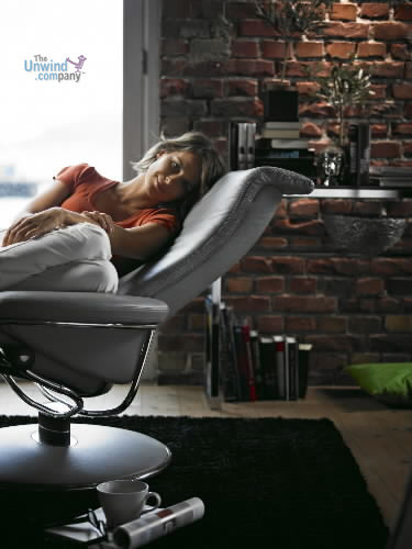 Stressless Blues Recliner-Large with Ottoman- Nationwide Inside