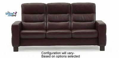Ekornes Stressless Wave High-Back Sofa - 1 Seat - No Arms