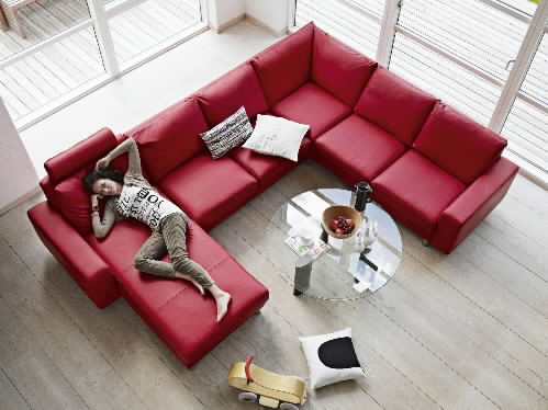 EKORNES Stressless カウチソファセット レッド最高級 o047 Ekornes Stressless E200 Corner - Unwind Furniture Co.