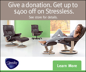 2016 Stressless Charity Promotion- Donate and Save.