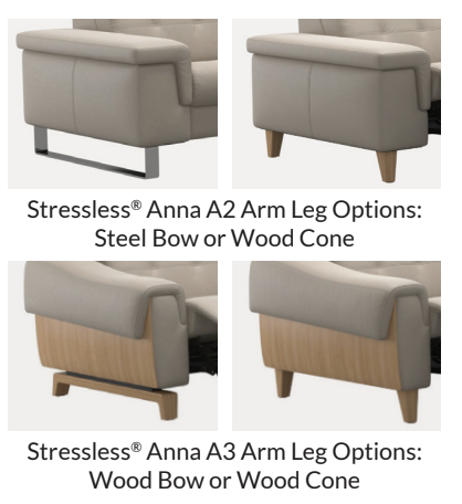Stressless Anna leg options