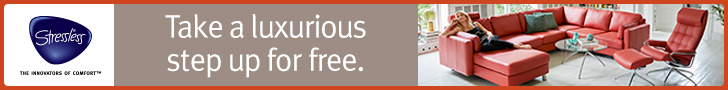 Save up to $600 off Stressless Furniture during the Free Leather Upgrade Promo.