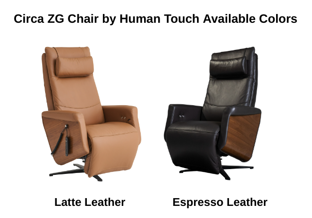 Circa ZG Chair by Human Touch Available Leather Colors