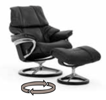Stressless Reno Chair and Ottoman Signature Series