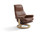 Stressless View in Copper Paloma leather. Motorized LegComfort Footstool