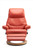 Henna Paloma Leather- Stressless View Recliner with Electric LegComfort Option