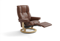 Stressless Mayfair Classic Power recliner in Copper Paloma with the Classic LegComfort powered Base.