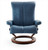 Sparrow Blue Paloma Leather Stressless Piano Recliner- Best prices at Unwind.