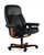 Black Batick Leather Stressless Consul Office Chair- Ekornes' Authorized Price Reduction Model