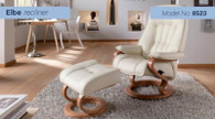 Elbe Recliner and Footstool- A Relaxation Duo!