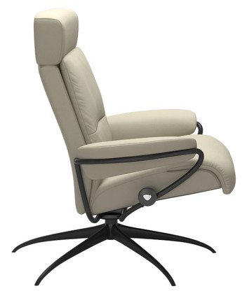 Stressless® Max (M) Power with Moon wood base | Recliners