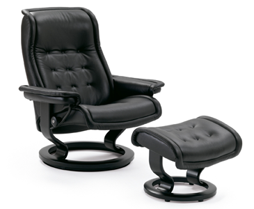 Stressless Royal 2021 Recliner Medium with Ottoman | Reintroduce