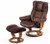 Stressless Mayfair Chair in Classic Brown Leather.