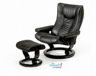 Stressless Wing Recliner-Large Size-  Smooth, Supportive Comfort Sections with a Sophisticated Stature - Great Back and Neck Support Included!
