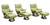 Stressless Recliners: Vision, Dream and Spirit shown in Green Paloma.