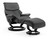 Stressless Spirit Recliner with ottoman included shown in Grey Batick Leather.