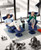 Indigo Paloma Leather Stressless Jazz Recliners- Ship Free
