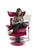 Magda using her Ekornes Jazz Recliner Chair and Flexi Table.