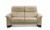 Paradise High Back Loveseat shown in Classic Vanilla with Wenge base!