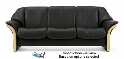 EKORNES/Stressles/エルドラ/3シーター/リクライニングソファ Ekornes Stressless Eldorado Low-Back Sofa - 3 Seat, Right Arm Facing