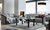 Manhattan 2 Seat Version shown with 3 Seat Manhattan Sofa and Windsor Table by Ekornes.