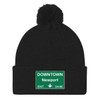 Downtown Newport Exit Pom Pom Knit Cap