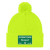 Downtown Newport Exit Pom Pom Knit Cap