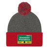 Downtown Providence Exit Pom Pom Knit Cap