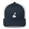 Block Island White Logo Trucker Cap