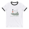 Sankaty Head Lighthouse Ringer T-Shirt