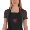 Rocky Point Park Embroidered Apron Flamingo Pink Logo