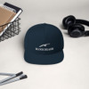 Block Island Gull White Logo Snapback Hat