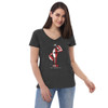 Rocky Lobster 001 Women’s recycled v-neck t-shirt
