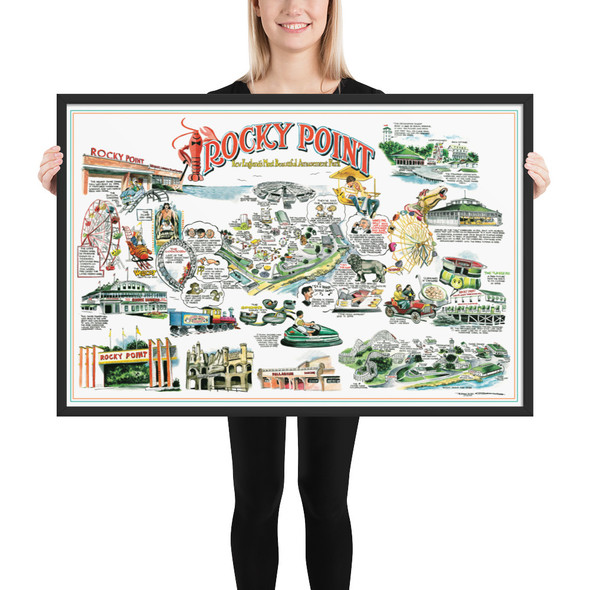 Memories Of Rocky Point Framed poster By Frankie Galasso 