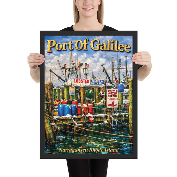 Port Of Galilee Framed poster