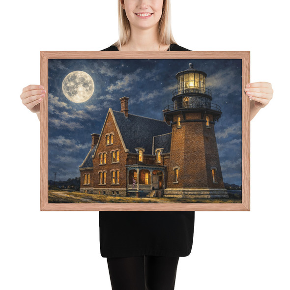 Southeast Light In The Night Framed poster