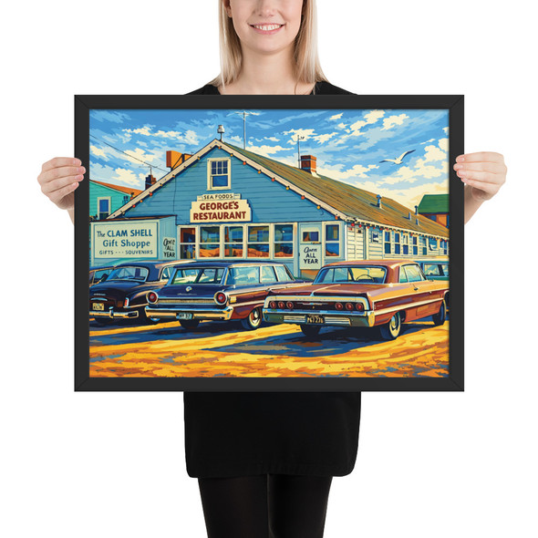 George's Restaurant Framed poster